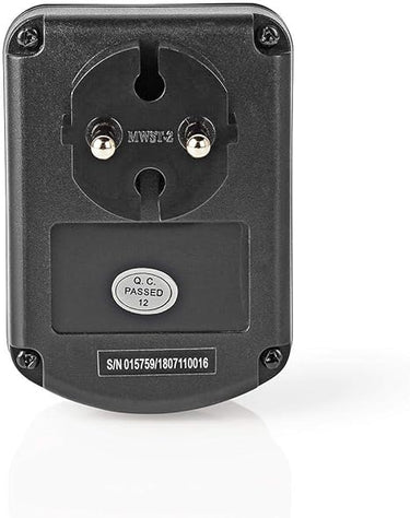 Nedis - Convertidor de corriente - Enchufe a tierra - Equipado con un fusible - Punta de cargador - Transformador - 230 V AC 50 Hz - 45 W - Convertidor - Negro